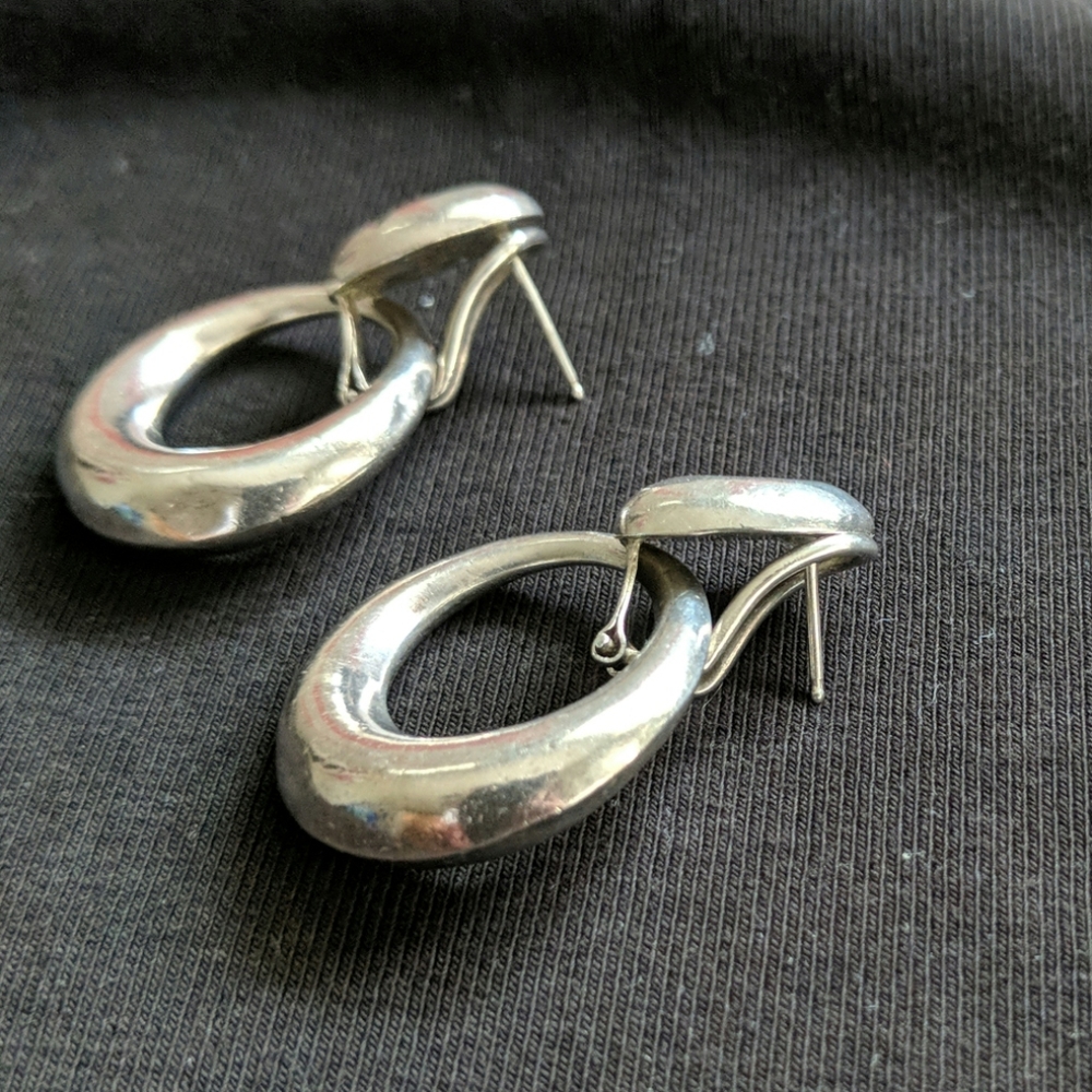 Silver earrings - Picture 2 of 3